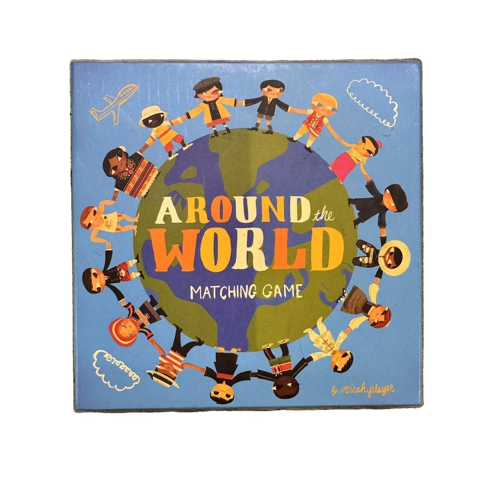 Around the World Matching Game by Micah Player Educational Memory Game